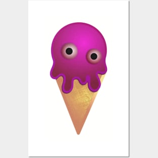 Eye Scream for Ice Cream Posters and Art